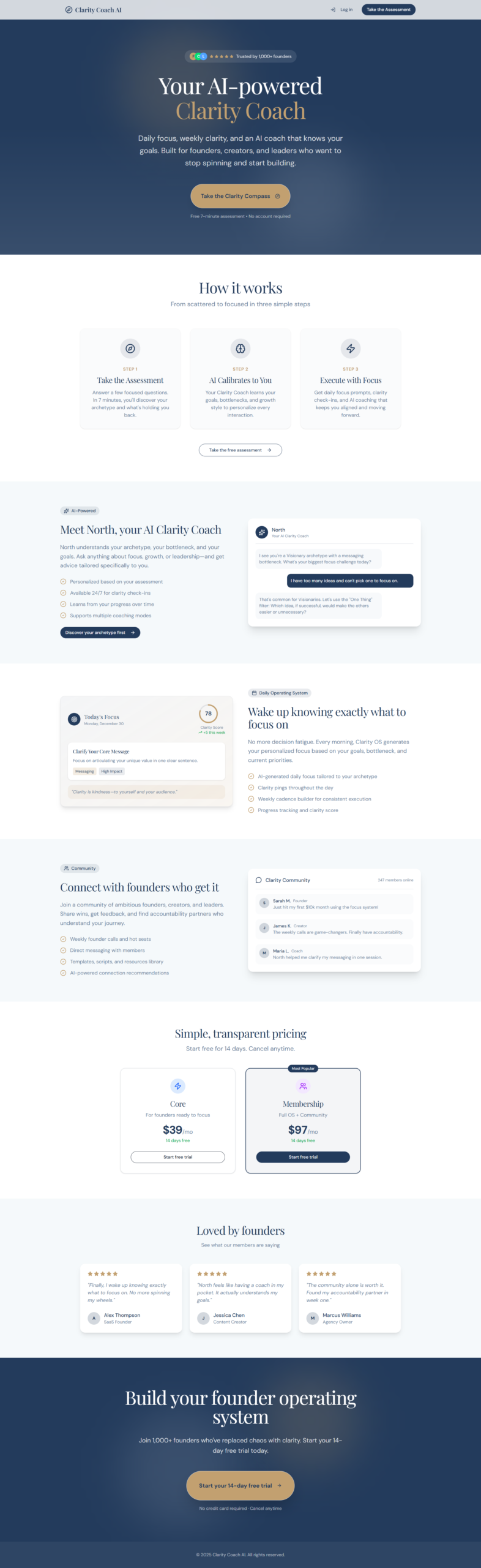 Clarity App Pro Funnel